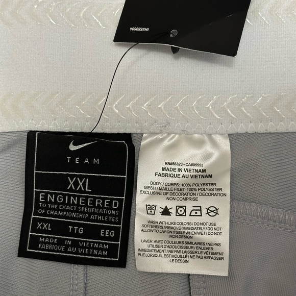 Men’s Women’s Team Nike 2XL Baseball Softball Knickers Pants Gray Elastic Waist - Picture 8 of 9